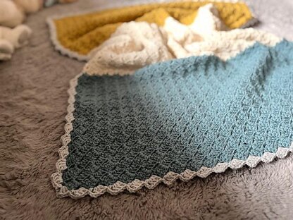 Waves of Squares blanket