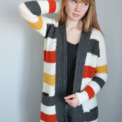 Everyday Striped Cardigan