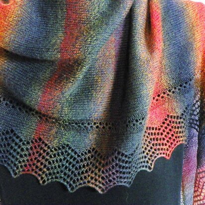 Juneau Nights Wrap - knitting pattern