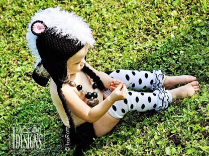 Daisy the Skunk Crochet Hat