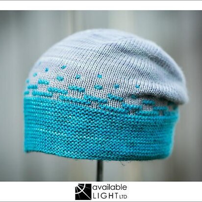 Pixel Slouchy Beanie - knitting pattern