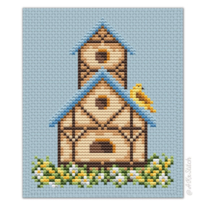 Birdhouse Sampler 08 Cross Stitch PDF Pattern