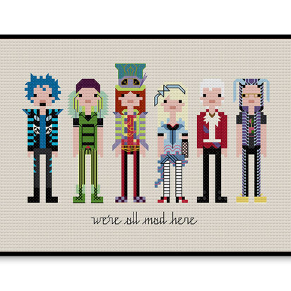 Mad T Party - PDF Cross Stitch Pattern