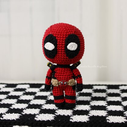 Chibi Deadpool Amigurumi Crochet Pattern – Cute Fanart PDF