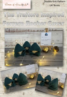 The Traitors Inspired Ferrero Rocher Cover Knitting Pattern