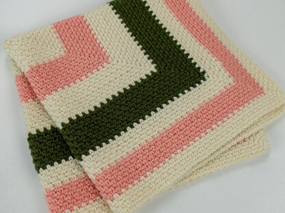 Boho Baby! Infinity Moss Square Crochet Blanket