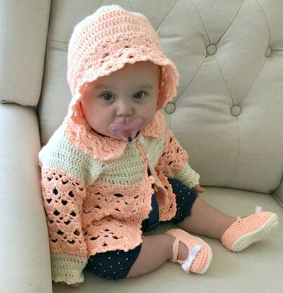 Baby Girl Sweater Jacket Outfit