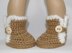 Furry Button Boots for 18 inch Dolls