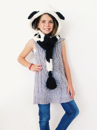 Caldwell the Cow Hooded Scarf