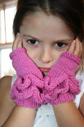 All Frills Fingerless Mitts