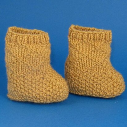 Grandads Socks Baby Booties