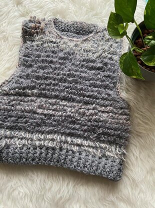 LIDIA loop stitch vest