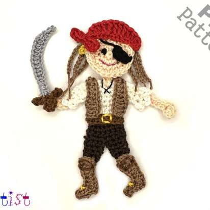 Pirate Girl Applique