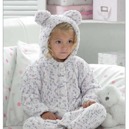All In One Suit in James C. Brett Flutterby Chunky - JB200 - knitting pattern