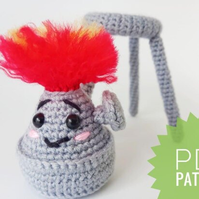 Bunsen Burner Crochet. Chemistry Set Crochet.