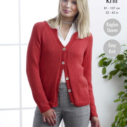 Cardigans in King Cole Glitz DK - 5024 - Downloadable PDF