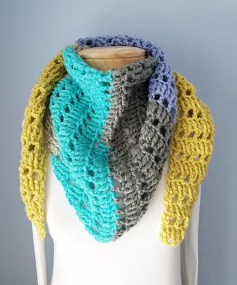 Fall Forward Triangle Scarf