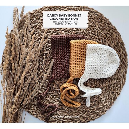 Darcy Baby Bonnet (crochet edition) | preemie - 24 months