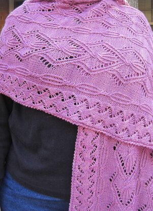 Toki Cable Lace Shawl