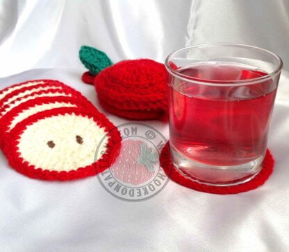 Sliced Apple Coaster Set