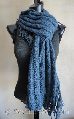 #123 Sophisticated Boho Lace Eternity Scarf