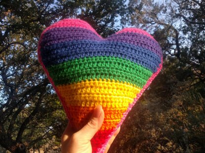 Rainbow Heart Plush