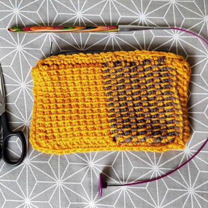 Simple Tunisian Notions Pouch