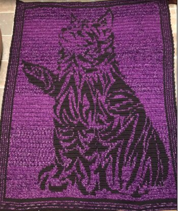 Calico Cat Cuddle Mosaic Blanket (US)
