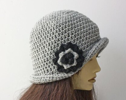1920's Flower Cloche Hat