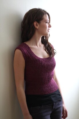 Ribbed Pullover Vest