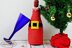 Wine Bottle Santa Apron