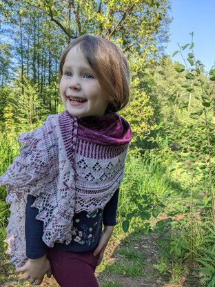 Strawberry fields shawl