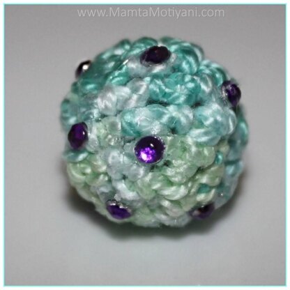 Christmas Crochet Pattern Bauble Bead Miniature Disco Balls