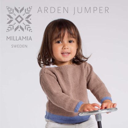 Arden Jumper - Sweater Knitting Pattern For Babies in MillaMia Naturally Baby Soft by MillaMia