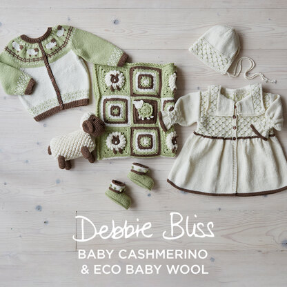 Little Shepherd - Layette Knitting & Crochet Pattern for Babies in Debbie  Bliss Baby Cashmerino & Eco Baby Wool