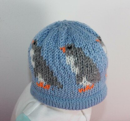 Baby Penguin Ski Beanie Hat Circular