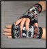 Spooky Halloween Mitts with pumpkins, bats, ghosts and skulls