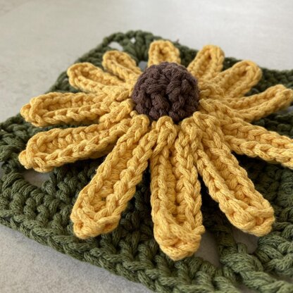 Rudbeckia Flower Granny Square
