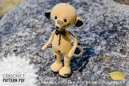 Toxic rat amigurumi doll