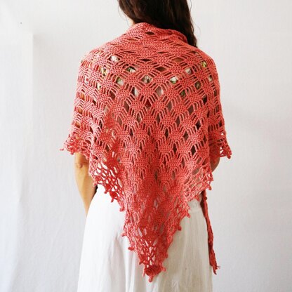 Bougainvillea Shawl