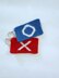 Red X Blue O keychain Squid Game inspired