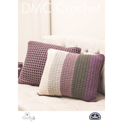 Waffle & Star Cushions in DMC Woolly 5 - 15421L/2 - Leaflet