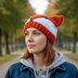 Knitting pattern fox hat for adult and child #494