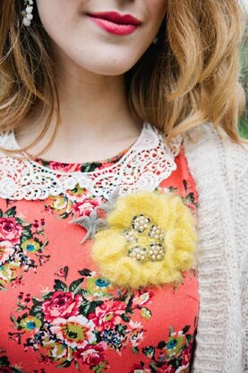 Coral Brooch