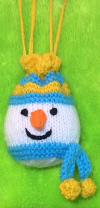 Snowman Drawstring Gift Bag