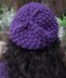 Purple bobbles berret