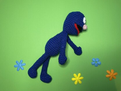 Blue Monster amigurumi