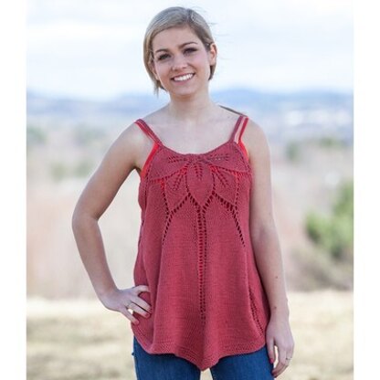 691 Rose Sorbet Tank - Top Knitting Pattern for Women in Valley Yarns Longmeadow