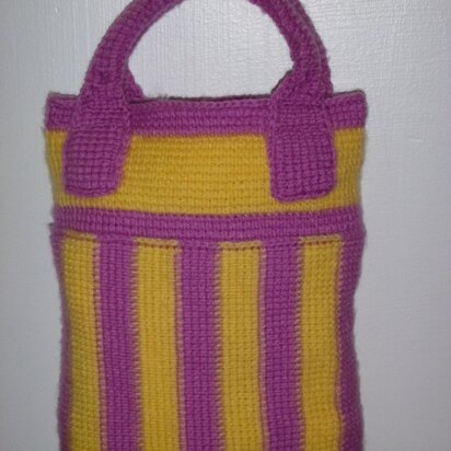 Tunisian Crochet Handbag