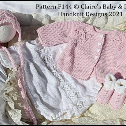 Romper & Jacket Set 16-22 inch dolls/newborn/0-3m baby